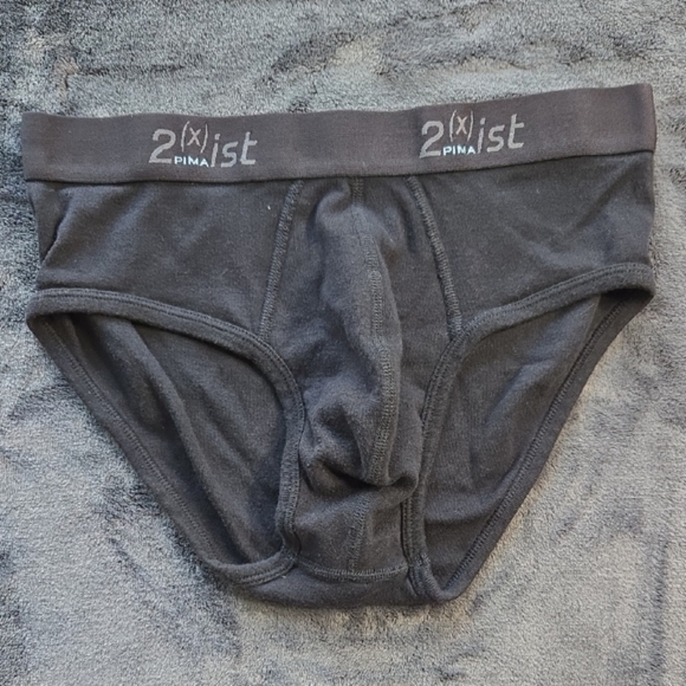 2xist Black Briefs with Contoured Pouch